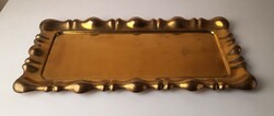 Art Deco hólyagos réz kínáló, tálca
