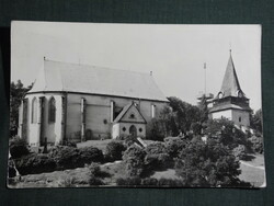 Képeslap, Miskolc, Avasi református templom látkép, részlet, 1970-