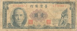 1 yuan 1961 Kína Tajvan 1.