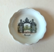 Aquincum porcelán emlék tálka Fertőd