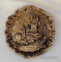 Olaszország Saint-Pierre emlék dombor falikép (20/d)