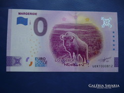 FRANCIAORSZÁG 0 EURO 2023 MARGERIDE BÖLÉNY! RITKA EMLÉK PAPÍRPÉNZ! UNC!