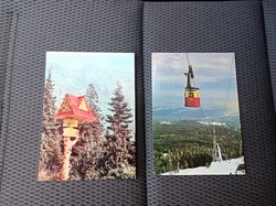 Kèpeslap postatiszta Cseh-Szlovàkia Magas Tátra 1967 postatiszta 2 db