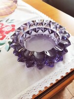 Beautiful purple cam glass ashtray, huge