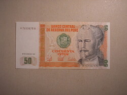 Peru -50 Intis 1987 UNC