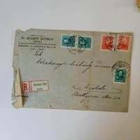 D203648-Levélboríték Dr.Stumpf György ügyv.1937 Magyar Hajózási Szövetség -ügyész -Várkonyi -Miskolc
