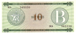 KUBA 1985 10 peso UNC