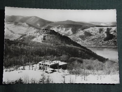 Képeslap,Nagyvillám,Pilis hegység,Visegrád,Dunakanyar,turistaház,vár látkép,részlet, 1967-