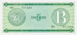 KUBA 1985 5 peso UNC