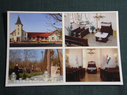 Képeslap,Nagykáta,mozaik,Református templom,kápolna látkép,részlet, 2010-