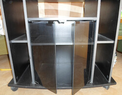 Retro tv-állvány, tévészekrény, tv-szekrény (fekete)