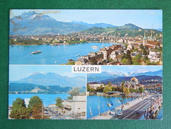 Képeslap Svájc 1968. Luzern látképe