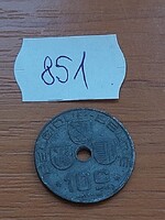 BELGIUM BELGIQUE - BELGIE 10 CENTIMES 1943 WW II. CINK, III. Leopold király  851.