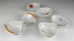 1S146 Retro porcelán asztali sótartó 3 darab