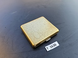 T1636 Réz cigaretta tárca 8,5x9 cm