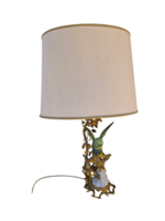 Giulia Mangani Unique Porcelain Bird Table Lamp with Sevres Marking