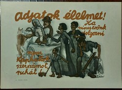 Magyar Tanácsköztársaság ,mozgalmi plakát ,1959 offset .