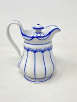Romantikus hangulatú, kisebb méretű, kék-fehér porcelán tej / tejszín kiöntő  RZ