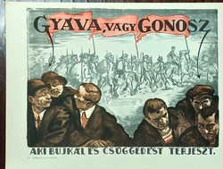 Magyar Tanácsköztársaság ,mozgalmi plakát ,1959 offset .