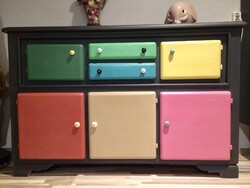 Régi festett komód