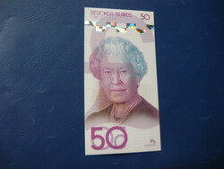 REDONDA ISLAND 50 FONT / FIFTY POUNDS 2019 II.ERZSÉBET KIRÁLYNŐ MADÁR! RITKA FANTÁZIA PAPÍRPÉNZ! UNC