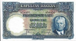 50 latu 1934 Lettország  Javított Ritka