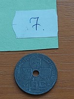 BELGIUM BELGIE - BELGIQUE 10 CENTIMES 1944 WW II. CINK, III. Leopold király  7.