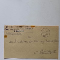 ZA536.9 K.u.K. Tábori posta, borítékdarab (kivágás) 1918  - K.u.K. Husarenregiment Franz Josef Nr.1