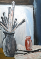 Jámbor Gyula: Csendélet ecsetekkel - debreceni művész