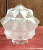 Antik art deco csillaggömb,prizma, üveg,asztali,fali lámpa,bura