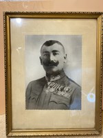 Katona fotó, régi, keretezve, 18 x 23 cm-es nagyságú. 1017