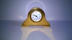 Réz miniatűr - 10. - polcdísz vagy babaház kiegészítő /Gombelemes óra/