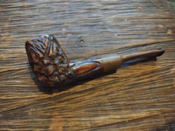 Egyedi faragású vintage Bruyere pipa