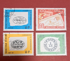 1972. MABÉOSZ IX. KONGRESSZUS 4 darab, pecsételt (1 hiánnyal)(B/1/1)