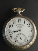 Swiss Huge Pocket Watch Góliát Doxa Anti Magnetique/Hentz Kálmán,Pécs/ Vadász Zsebóra,Óra.