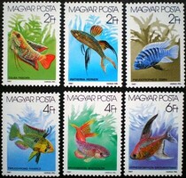 S3830-5 / 1987 Akváriumi Díszhalak II.. bélyegsor postatiszta