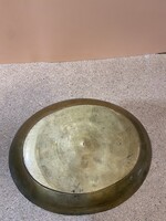 Régi indiai réz tál, 25 cm-es nagyságú darab. 6591