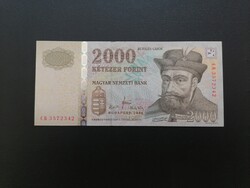 Hajtatlan UNc 2000 Forint 2008 CB