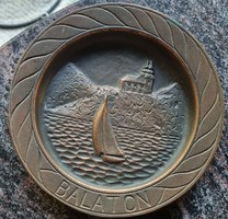 BALATON COPPER OR BRONZE WALL PLATE