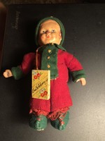 Antik papírmasé baba