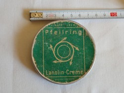 Fémdoboz Pfeilring Lanolin creme No 303 VENUS kozmetikai gyár Magyar termék retro fém doboz