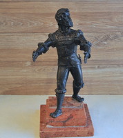 Ismeretlen művész: Historizáló reneszánsz bronz figura, 19. sz.