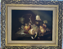Fürst József Olajfestmény 40 x 30 cm +keret  vászonra festve