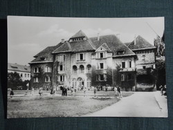 Képeslap,Putnok, Leány nevelőintézet iskola,látkép,részlet, 1961-