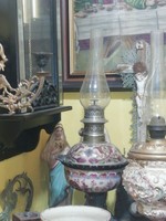 Zsolnay jelzett  petróleum lámpa