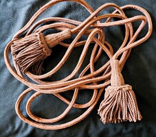 ANTIK VÖRÖS FÜGGÖNY KIEGÉSZITŐ 6,30 MÉTER VASTAG BOJT ROJT ZSINÓR FÜGGÖNY TARTOZÉK KÉZIMUNKA