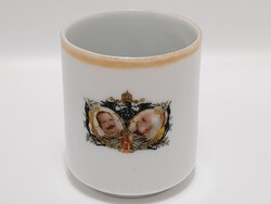 Ferenc József porcelán csésze, kicsi bögre