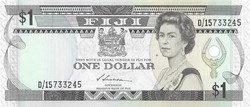 1 dollár 1987 Fiji Fidzsi szigetek UNC S.Siwatibau Erzsébet királyné