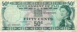 50 cent cents 1969 Fiji Fidzsi szgetek Erzsébet királyné