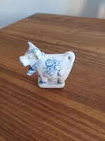 Zsolnay kék-fehér tehénke